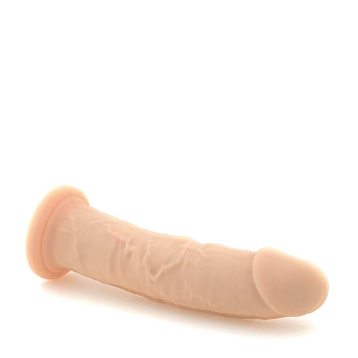 Grube i duże cieliste dildo realistyczne bez jąder – 22 cm