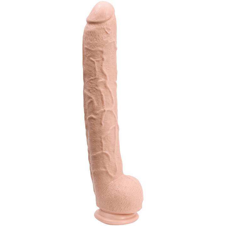 Gigantyczne cieliste dildo realistyczne z PVC – 42,5 cm