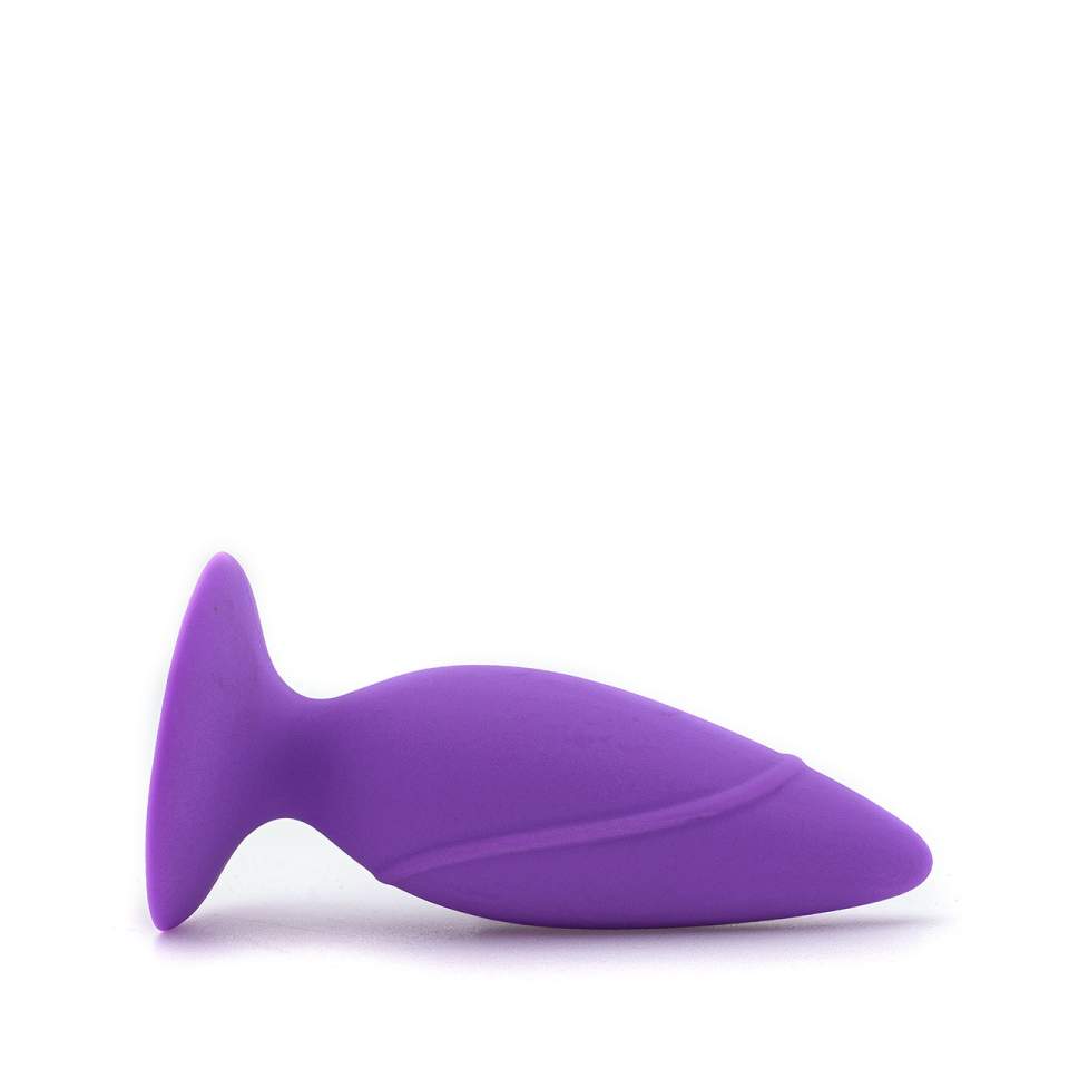 Fioletowy korek analny z silikonu dla par – 3,8 cm