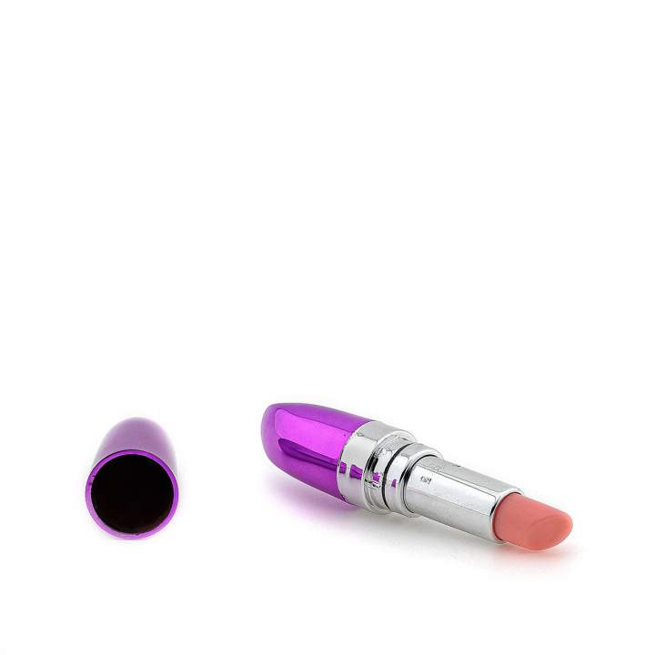 Fioletowy mini wibrator szminka do stymulacji łechtaczki