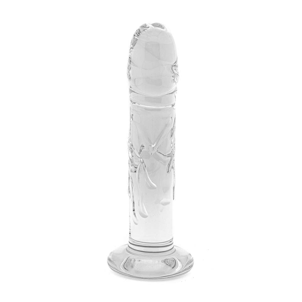 Transparentne szklane dildo realistyczne dla kobiet i mężczyzn