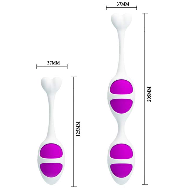 Zestaw progresywny kulek gejszy w kolorze fioletowym – 154 g
