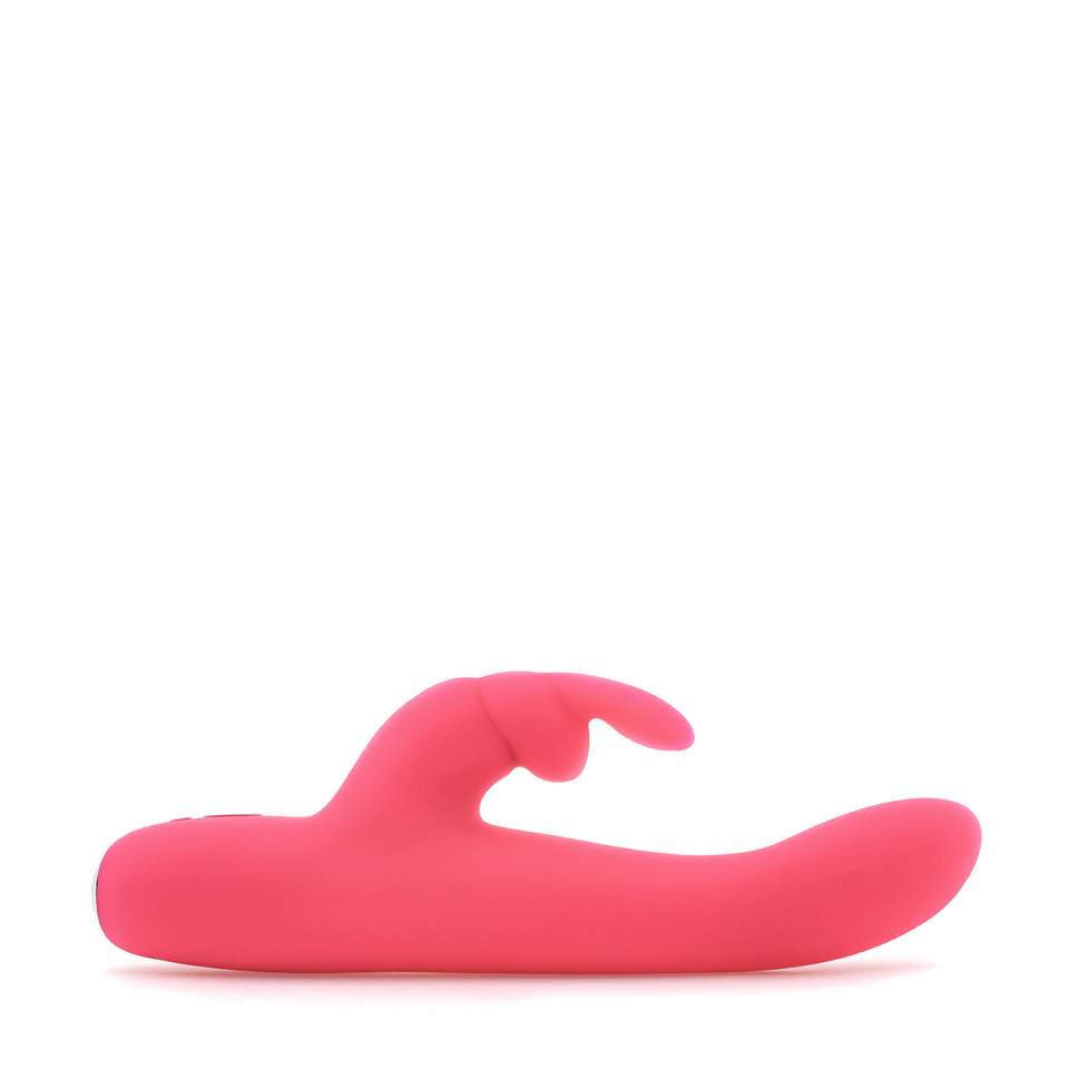 Wąski różowy wibrator króliczek Happy Rabbit Slimline Realistic