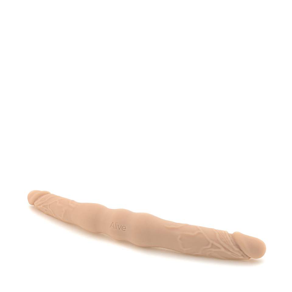 Silikonowe dildo dwustronny penis Alive Twins S