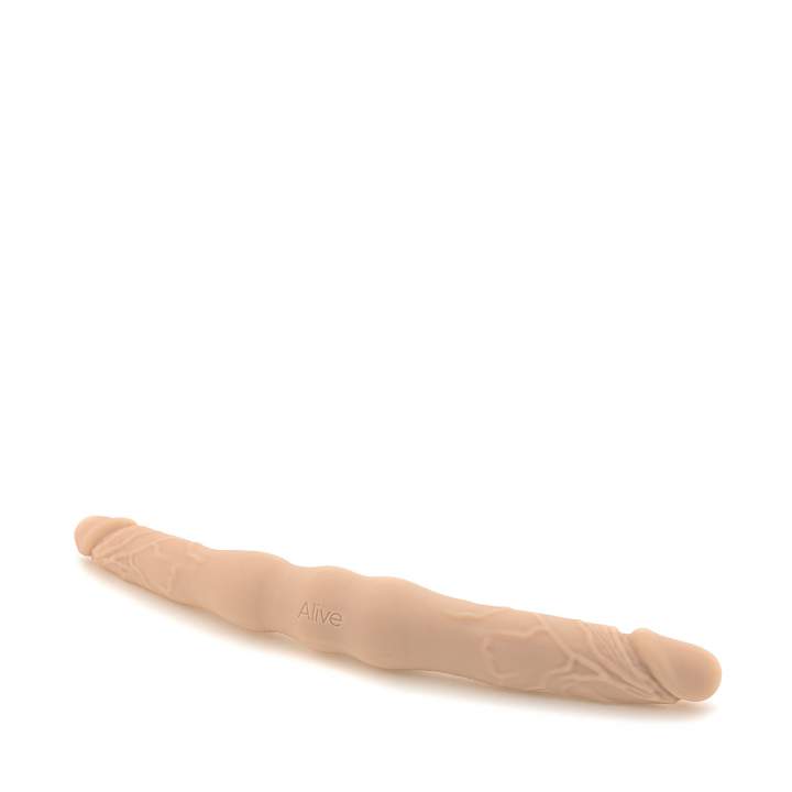 Silikonowe dildo dwustronny penis Alive Twins S