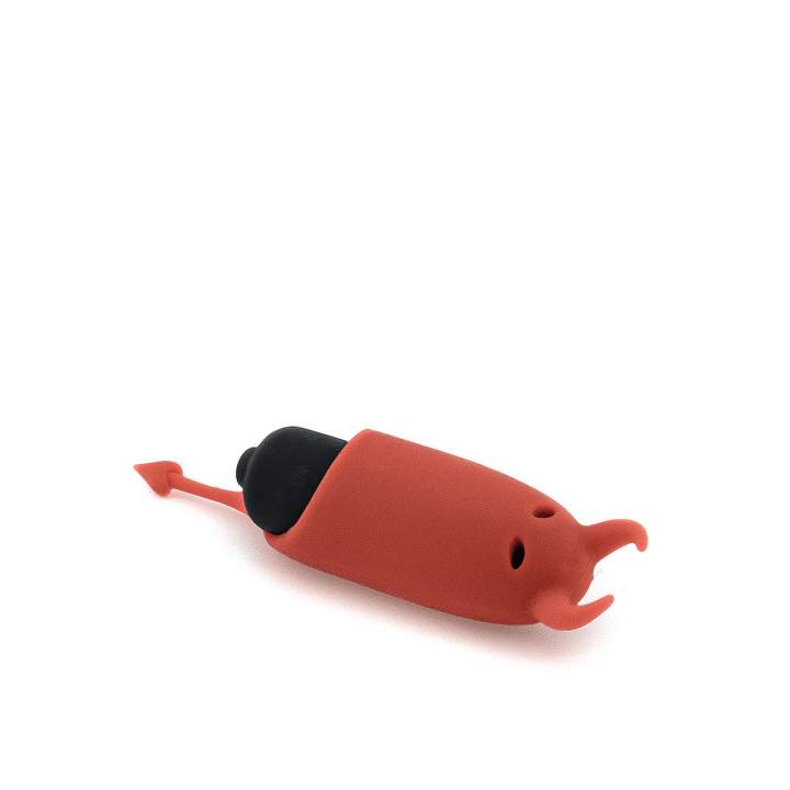 Czerwony mini wibrator do masażu pochwy i stymulacji łechtaczki – 9,5 cm