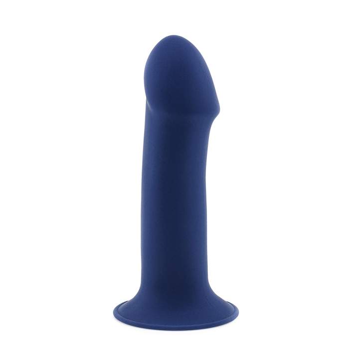 Silikonowe granatowe dildo z realistyczną końcówką