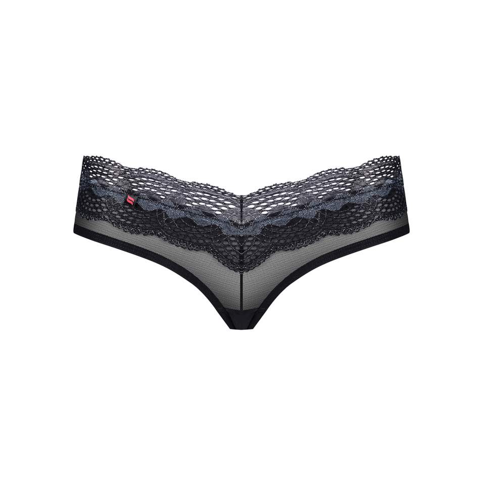 Czarne koronkowe szorty Obsessive 869-SHO-1