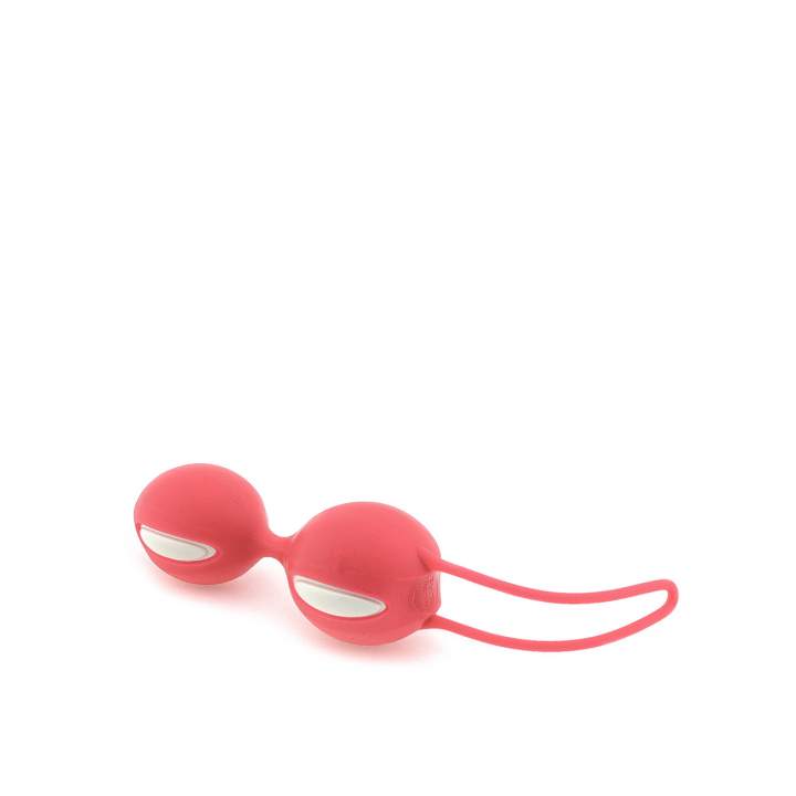 Czerwone silikonowe kulki gejszy Fun Factory Smartballs Duo – 76 g