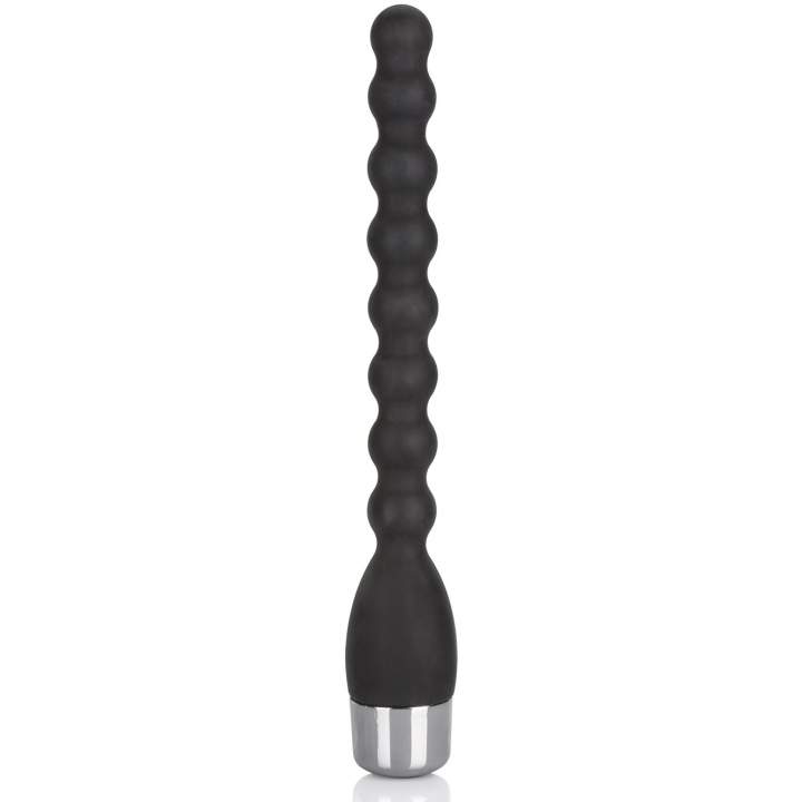 Czarny korek analny z wibracjami 13 cm