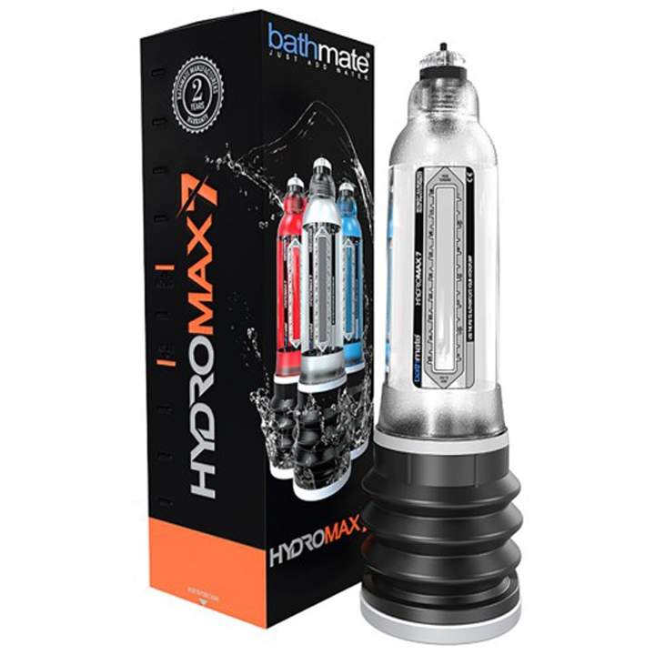 Przeźroczysta pompka wodna do powiększania penisa Hydromax 7 Bathmate