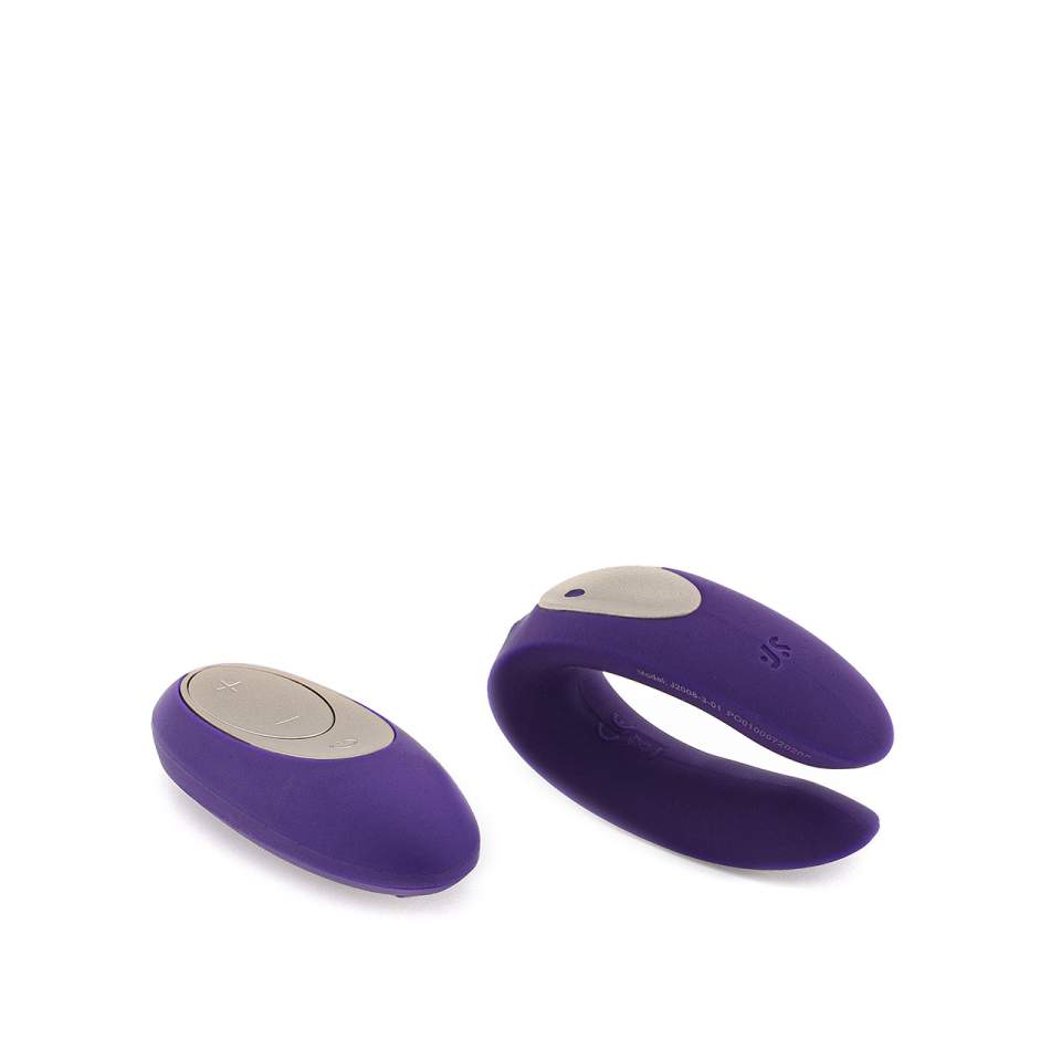 Fioletowy wibrator dla par Satisfyer Partner Plus Remote