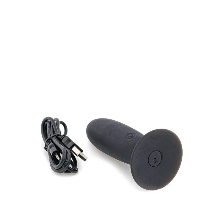 XXX Korek analny z wibracją - silikonowy