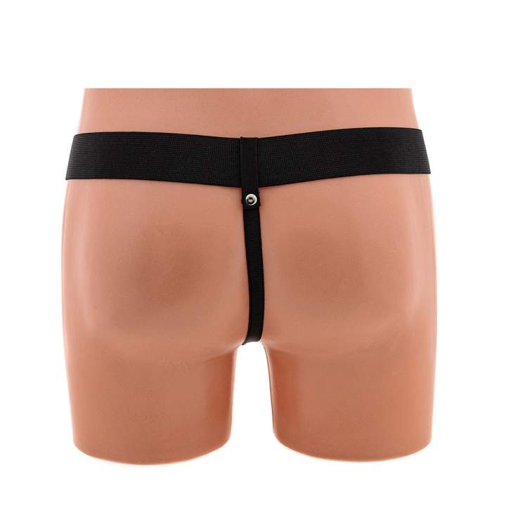 Realistyczna cielista proteza penisa strapon z wibracjami – 19 cm