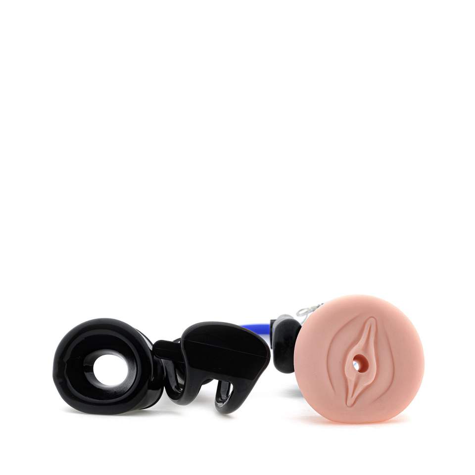 Manualna pompka do penisa z wejściem w kształcie waginy – 22,5 cm