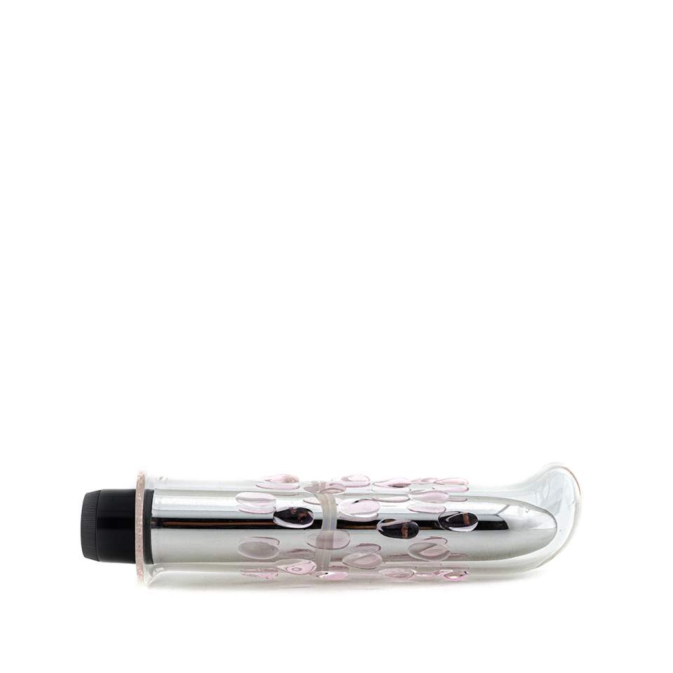 Szklany elegancki wibrator – 15 cm