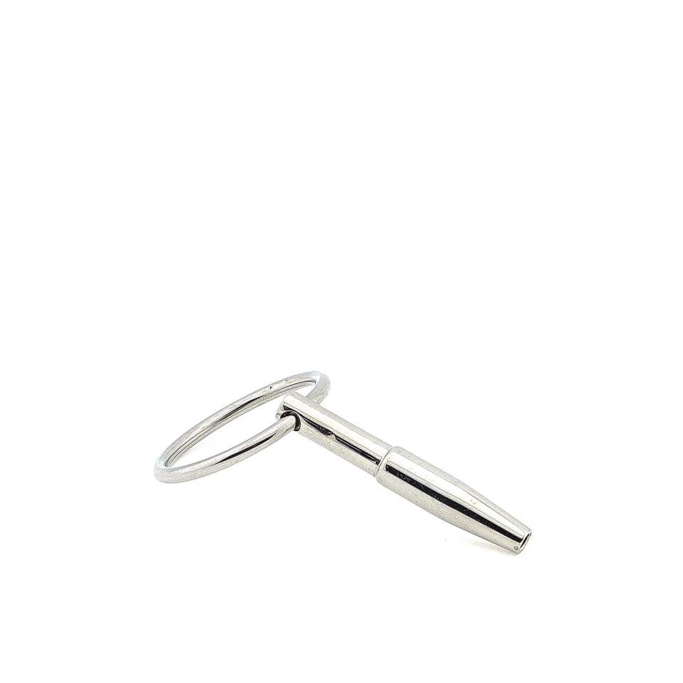 Srebrna metalowa zatyczka do cewki moczowej – 0,8 cm