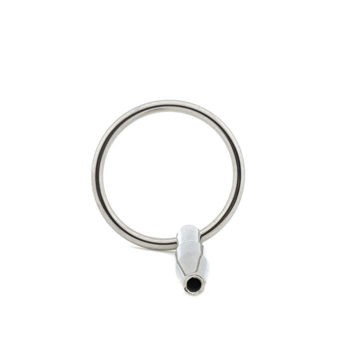 Srebrna metalowa zatyczka do cewki moczowej – 0,8 cm