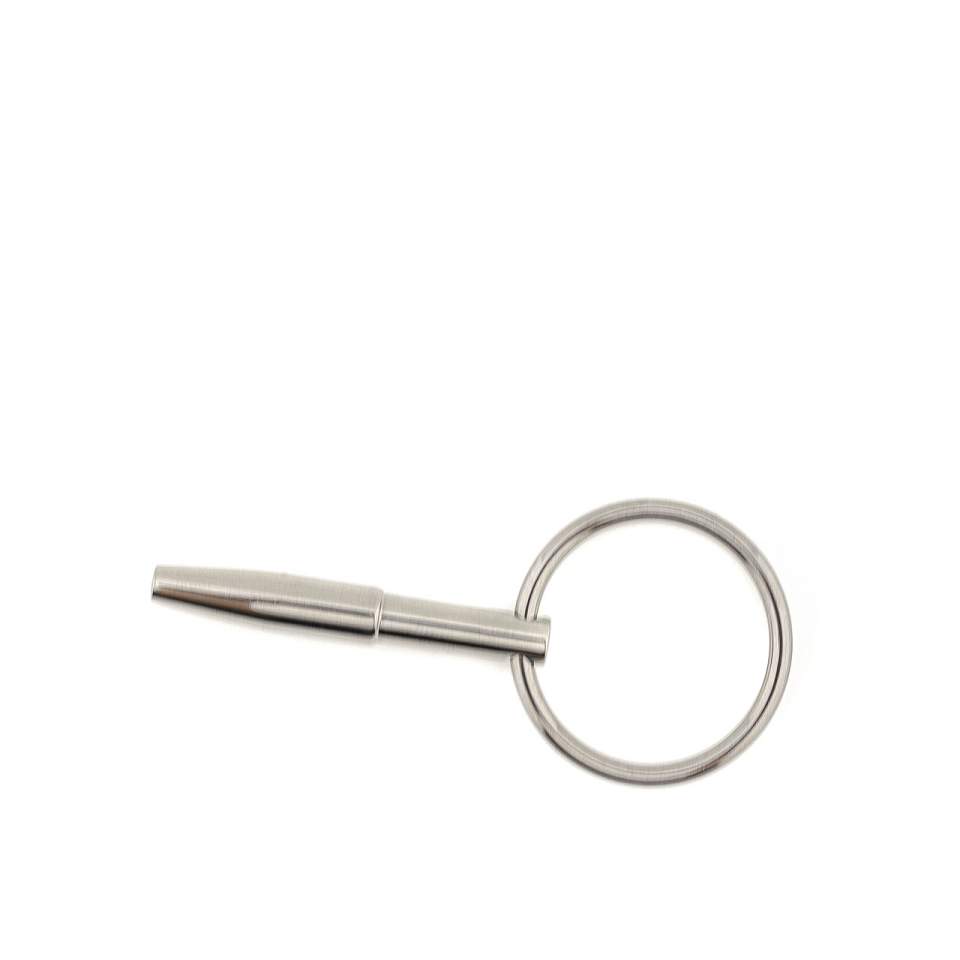 Srebrna metalowa zatyczka do cewki moczowej – 0,8 cm