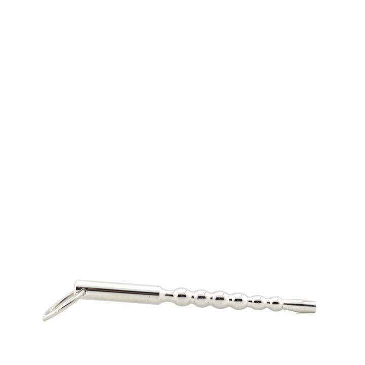 Srebrna metalowa zatyczka z żebrowaniem do cewki moczowej – 1,2 cm