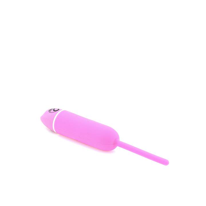 Różowy silikonowy dilator z wibracjami dla kobiet