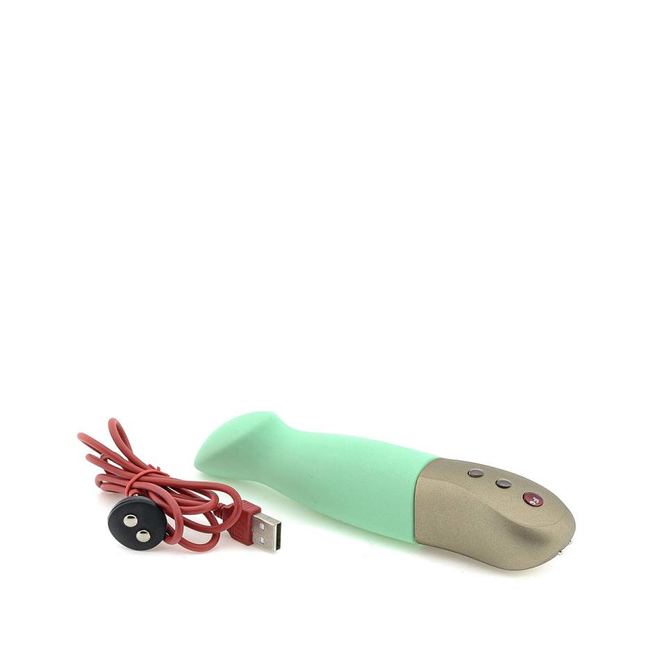 Miętowy silikonowy pulsowibrator Fun Factory Sundaze – 11,5 cm