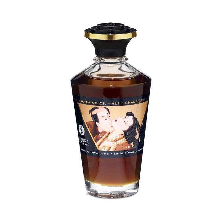 Shunga olejek rozgrzewający jadalny o smaku latte 100 ml