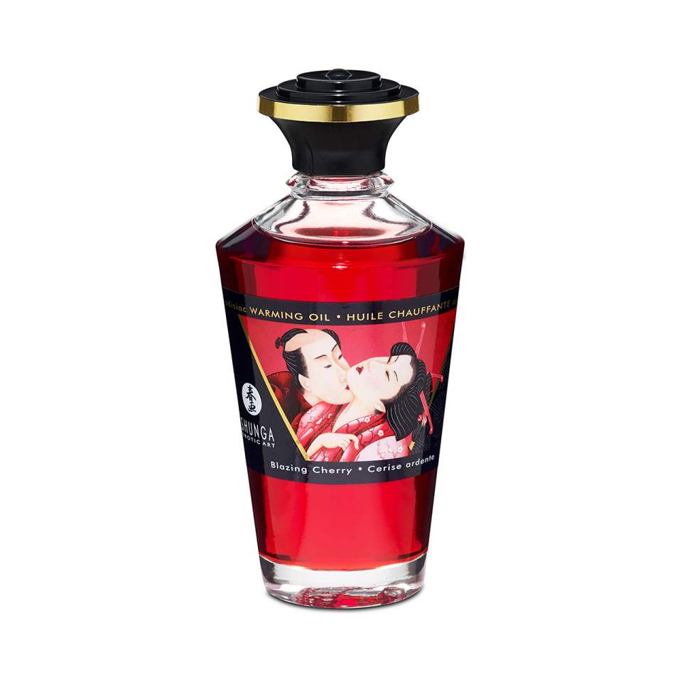 Shunga olejek rozgrzewający jadalny o smaku wiśniowym 100 ml