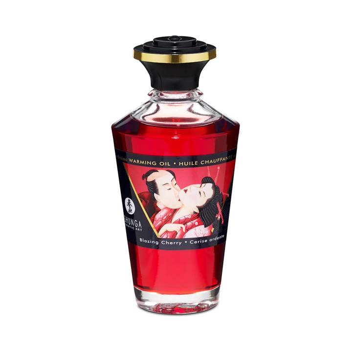 Shunga olejek rozgrzewający jadalny o smaku wiśniowym 100 ml