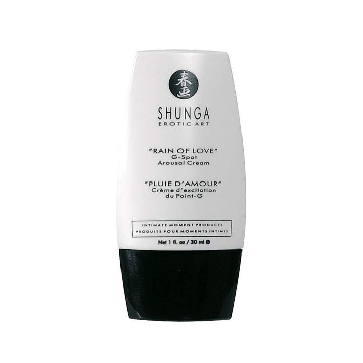 Odkryj intensywny orgazm dzięki kremowi Shunga Rain of Love 30 ml, który pobudzi Twój punkt G