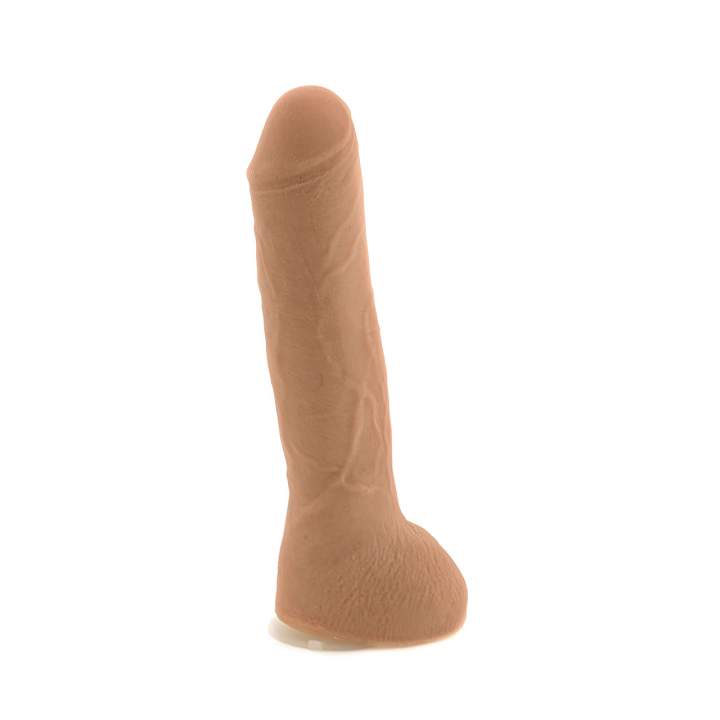 Wielkie cieliste dildo z mocną przyssawką wykonane z TPE – 35 cm