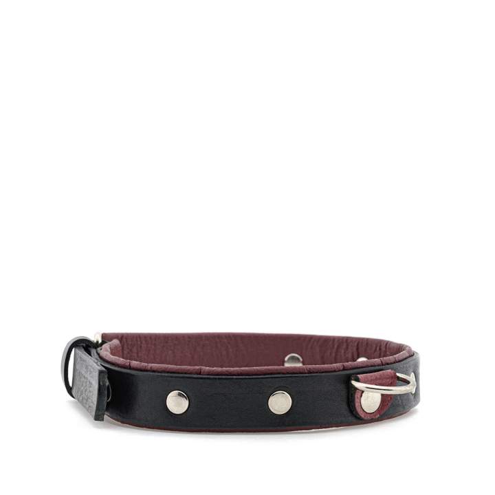 Czarna skórzana obroża dla kobiet – 36-42 cm