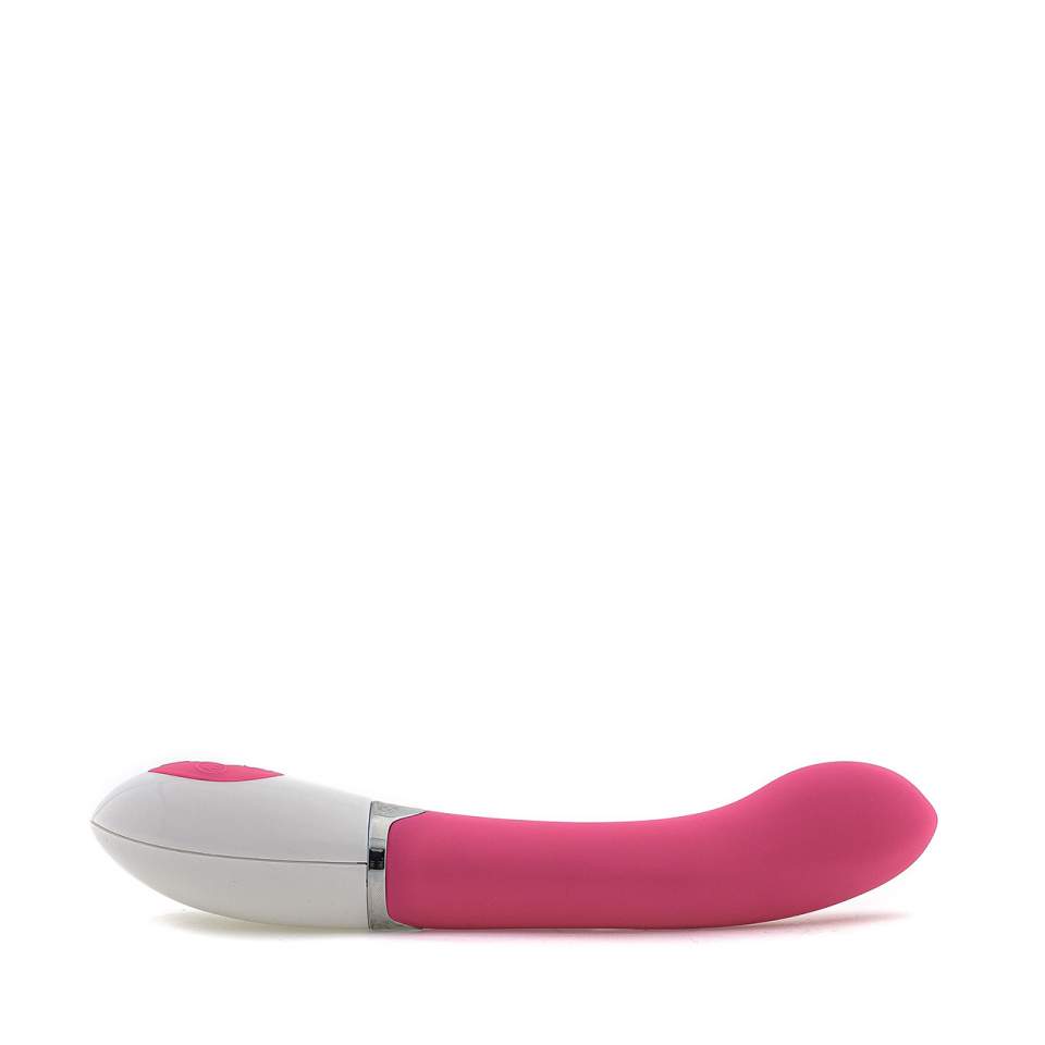 Różowy silikonowy wibrator klasyczny z aktywatorem głosowym – 19,5 cm