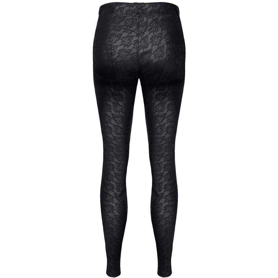 Czarne legginsy z niskim stanem Demoniq Constanza